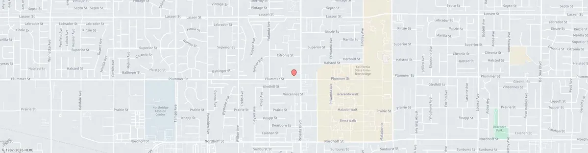 Location Map: 9535 Reseda Blvd. Northridge, CA 91324