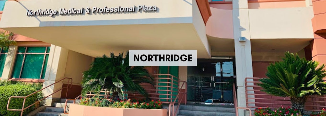 Northridge office: entrance of Northridge Medical & Professional Plaza, labelled Northridge