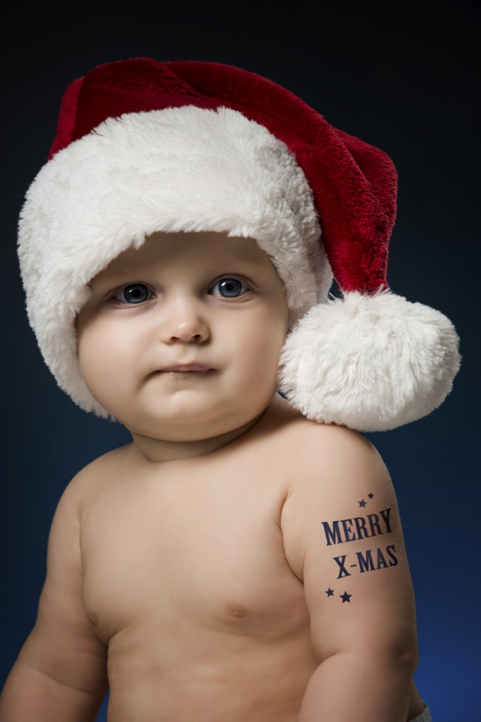 Baby with tattoo