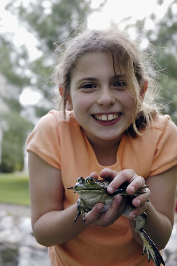 Holding a froggie