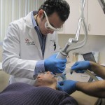 Payam Saadat, MD Laser<br> Treatment session Oct.<br> 2013