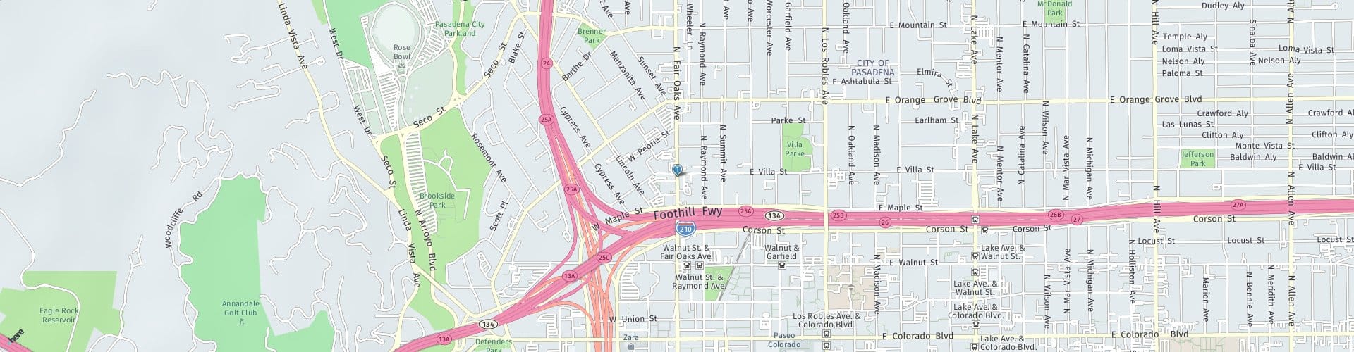 Location Map: 473 N Fair Oaks Ave Pasadena, CA 91103