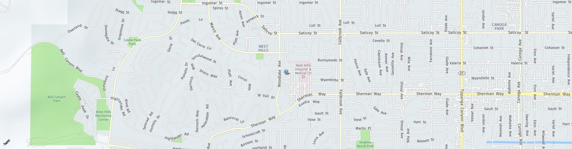 Location Map: 7345 Medical Center Dr. West Hills, CA 91307