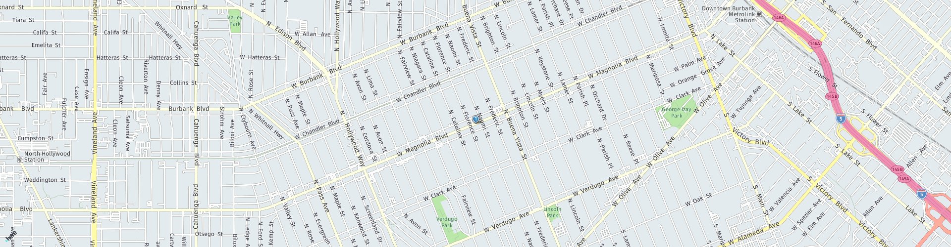 Location Map: 2720 W. Magnolia Blvd. Burbank, CA 91505