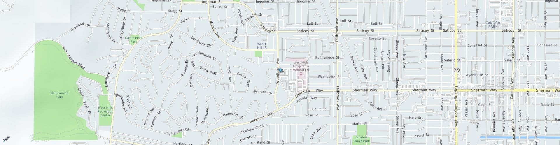 Location Map: 7345 Medical Center Dr. West Hills, CA 91307