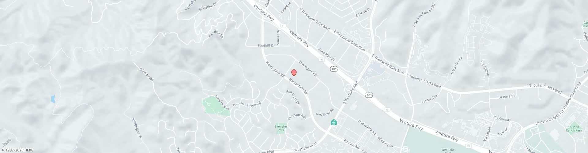 Location Map: 696 Hampshire Road, Ste 110 CA, 91361