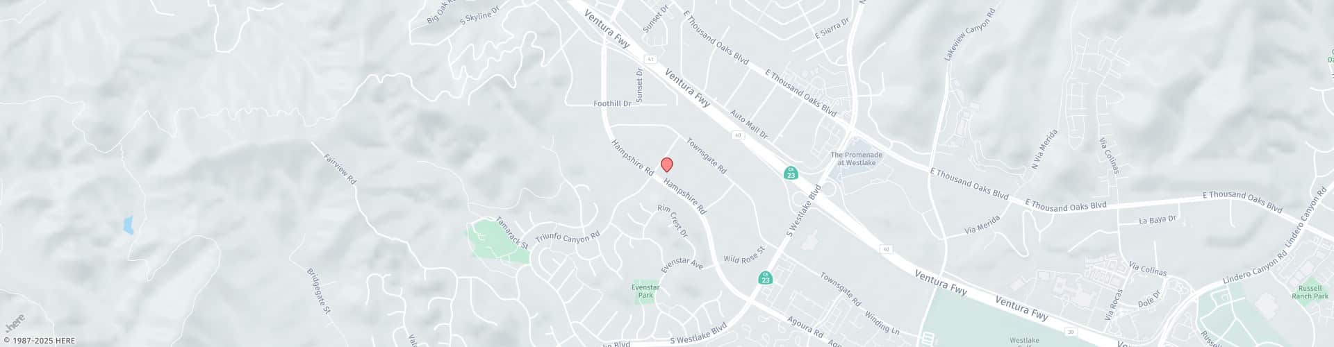Location Map: 696 Hampshire Road, Ste 110 CA, 91361
